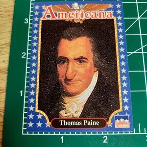 1992 Thomas Paine - Starline Americana Trading Card #180 Revolutionary 1737-1809